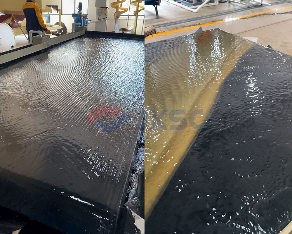 Lab Copper Gravity Separation Testing - Shaking table