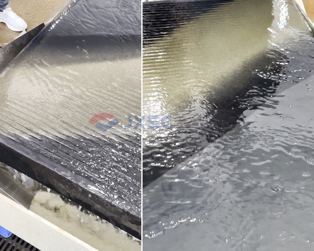 chromite gravity separation testing-shaking table