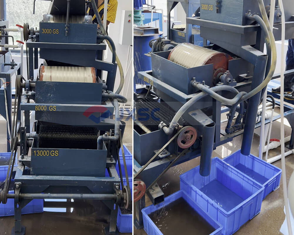 chromite magnetic separation testing